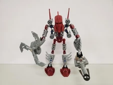 Lego Bionicle Toa Tahu 8689 - 100% Complete w/ 1 Blaster Ammo - No Manual Or Can