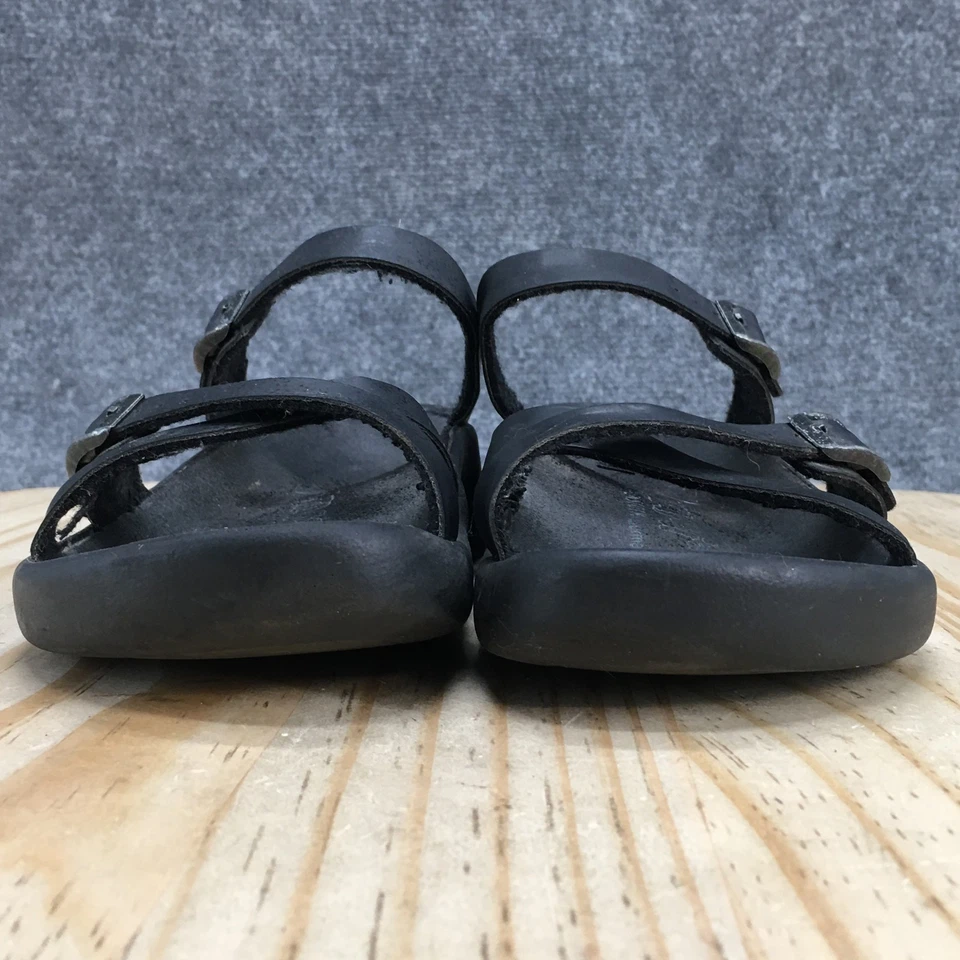 Tatami by Birkenstock Sandals Womens 36 Black Slides Leather Buckle Open Toe - Image 4 of 4