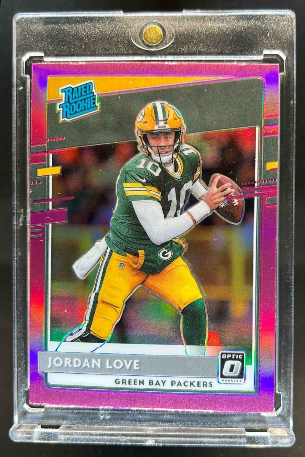 2020 Donruss Optic Jordan Love Pink Prizm Rookie RC #154 Packers