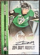 2014 Leon Draisaitl In The Game Draft Prospect Autograph RC