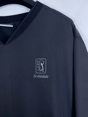 Nike Golf Windbreaker Mens XL V-Neck TPC Scottsdale Course Pullover Windbreaker