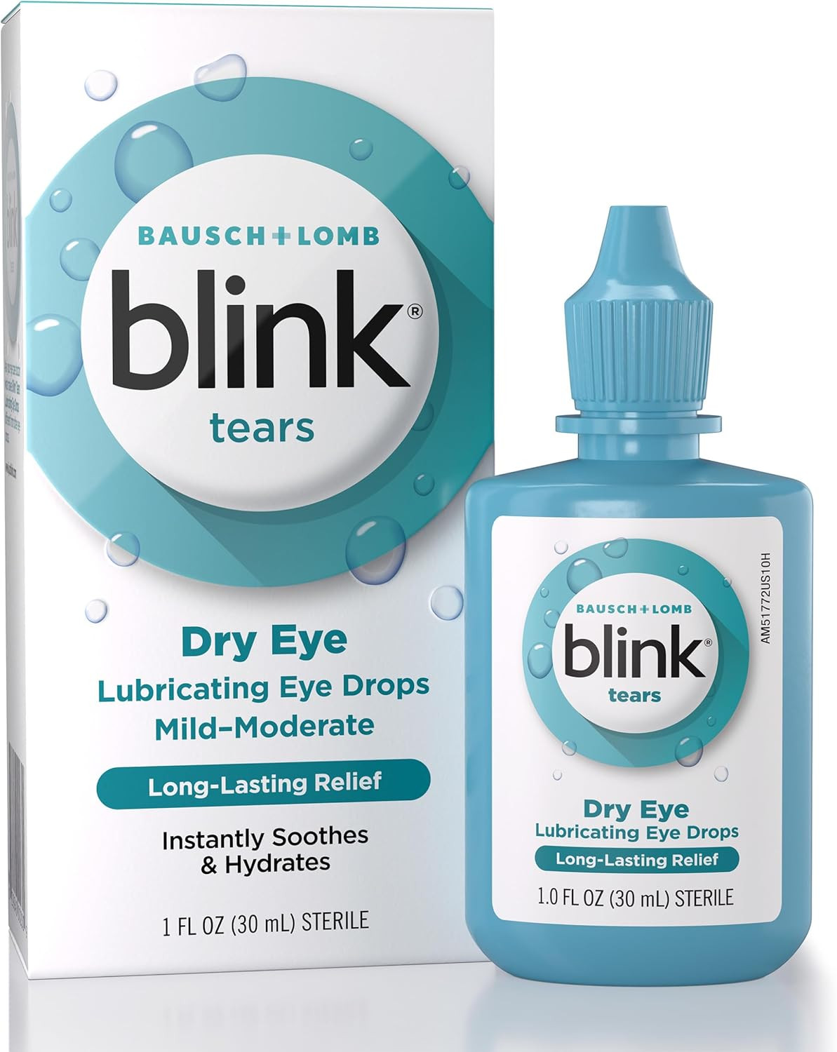 Tears Lubricating Eye Drops, 1 Fl Oz (30 Ml) Eye Care for Mi