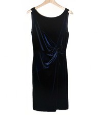 Calvin Klein Dress Women’s 10 Blue Midi Holiday Party Shimmery Elegant