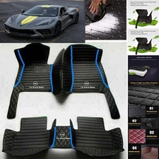 For Chevrolet Corvette Car Floor Mats Carpets Cargo Liners Custom All Weather