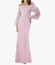 Mermaid Mother Of The Bride Dresses Long Sleeves Evening Gowns Lace Applique