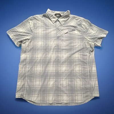 Outdoor Research Plaid Snap Shirt Men's XL Hiking Pocket Outdoor Stretch