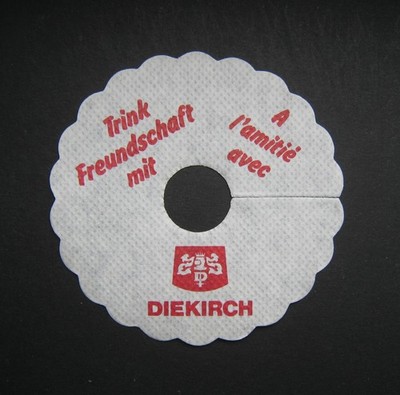DIEKIRCH PILSDECKCHEN Bierdeckel Coaster Beer Bier Luxemburg   NEU SELTEN  V3