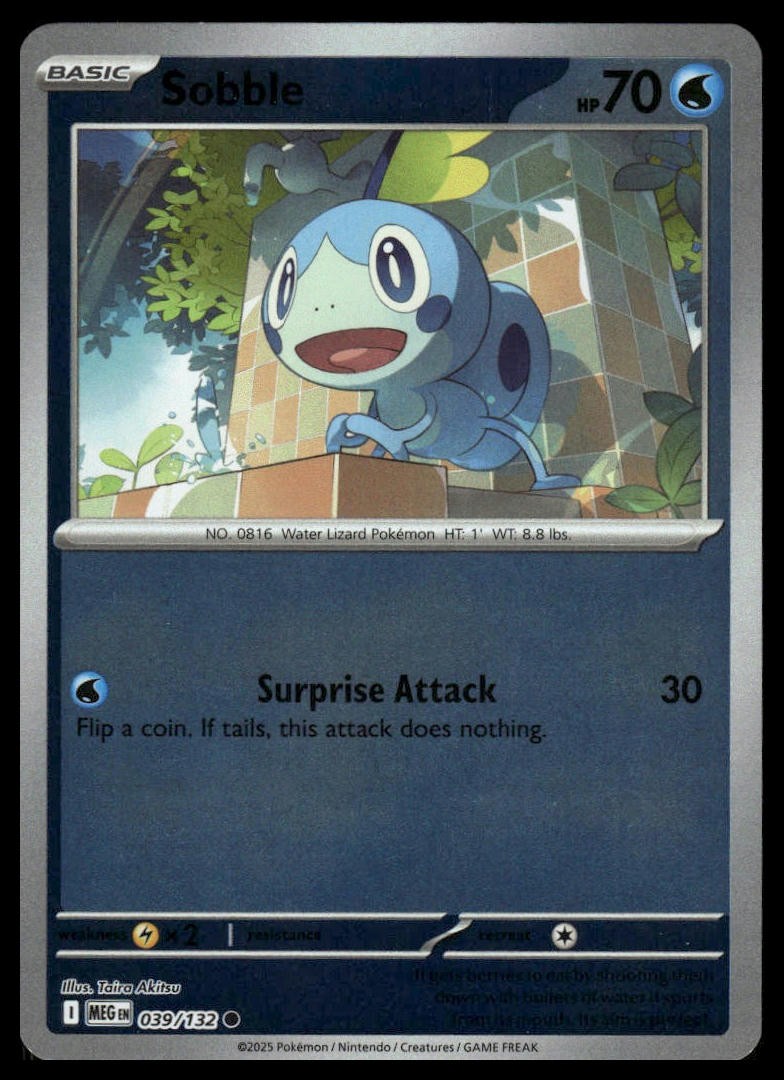Sobble ME01: Mega Evolution #039/132 Reverse Holo NM