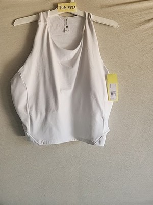 All In Motion White Workout Crop Top With Built In Bra Size 3x