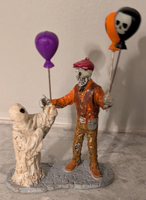 Retired 2010 Lemax Spooky Town Booloon Seller