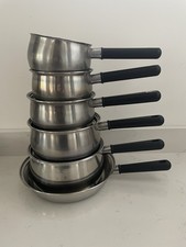 (*Pick*) PRESTIGE Copper bottomed Lifetime Saucepan 15.5 17.5 19.5 21.5cm Frying