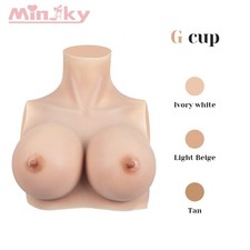 G Cup Silicone Breastplate Breast Forms Realistic Fake Boobs For Crossdresser