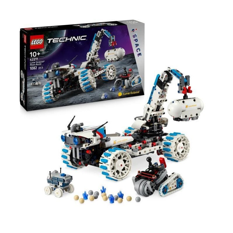 LEGO Technic 42211 Véhicule Lunaire Jeu de Construction Espace Enfant