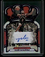 2023-24 Panini Crown Royale #CA-MCD Jalen McDaniels Crown Autographs Purple #/25