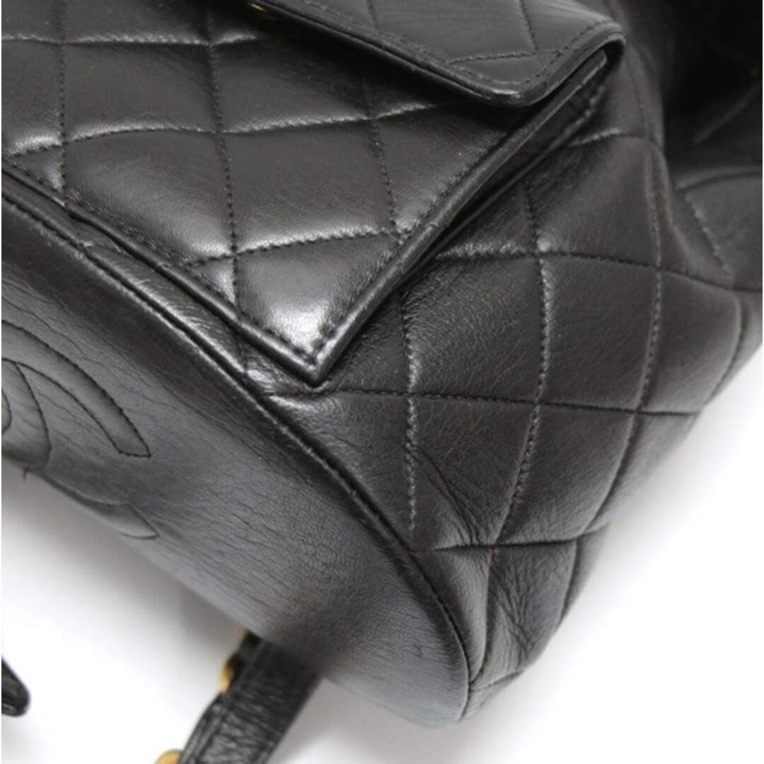 Auth CHANEL Matelass backpack double Coco lambski… - image 4