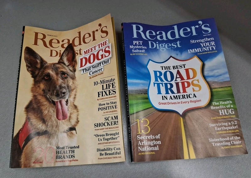 Reader's Digest Magazine 2021 May & 2021 March