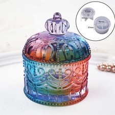 Silicone DIY Trinket Box Epoxy Resin Molds with Lid Jewelry Storage Candle Mould
