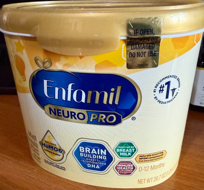 2 tubs Enfamil infant  NEURO PRO 21.1 oz EXP 10/26,  FREE SHIPPING