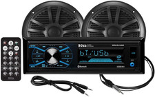 MCBK634B.6 Marine Boat Stereo  6.5 Inch Speakers - Bluetooth, No CD DVD Player,