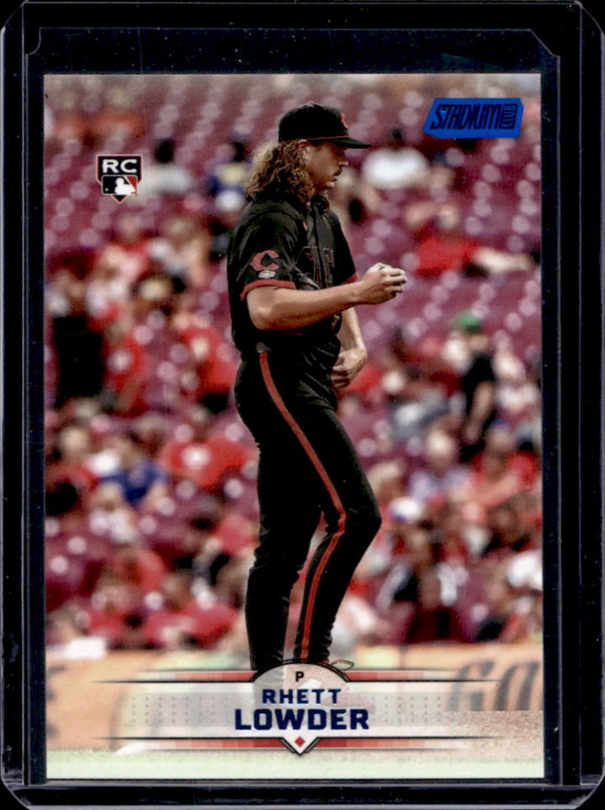 2025 Topps Stadium Club Rhett Lowder RC Light Blue Foil Rookie #95 Reds