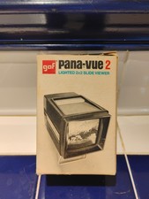 GAF Pana-Vue 2 Lighted 2x2 Portable 35mm Slide Viewer in VGC TESTED with AAs 