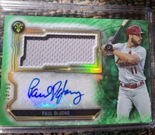 Paul DeJong 2020 Topps Triple Threads Auto Jumbo Relic 15/50 Cardinals