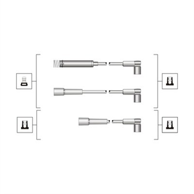 IGNITION CABLE KIT 941319170072 FOR VAUXHALL CARLTON/Mk/II/III NOVA/Hatchback - Image 2