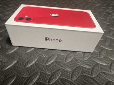 Apple iPhone 11 64 GB Red BOX ONLY insert paperwork stickers 2019 EmPtY Gift box