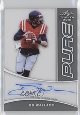 2015 Leaf Trinity Pure Auto Bo Wallace #PA-BW1 Auto 0f8
