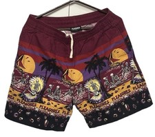 Pleasures Now Skeleton Beach Hawaiian Shorts L Casual Goth Punk