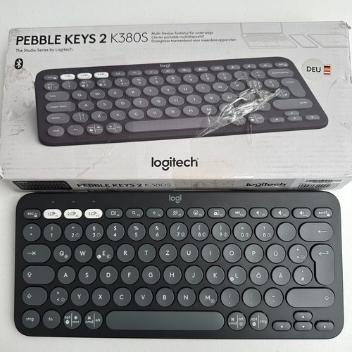Logitech Pebble Keys 2 K380s kabellose-Tastatur Multi-Device Bluetooth QWERTZ