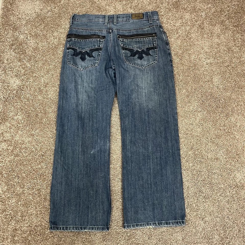 Vintage Urban Up Y2k Grunge Jeans Mens 34W x 30L Blue Dark Wash Jesse Pinkman - Image 2 of 4