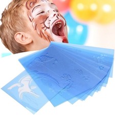 PET Face Painting Template Reusable Face Paint Stencils for Halloween Christmas
