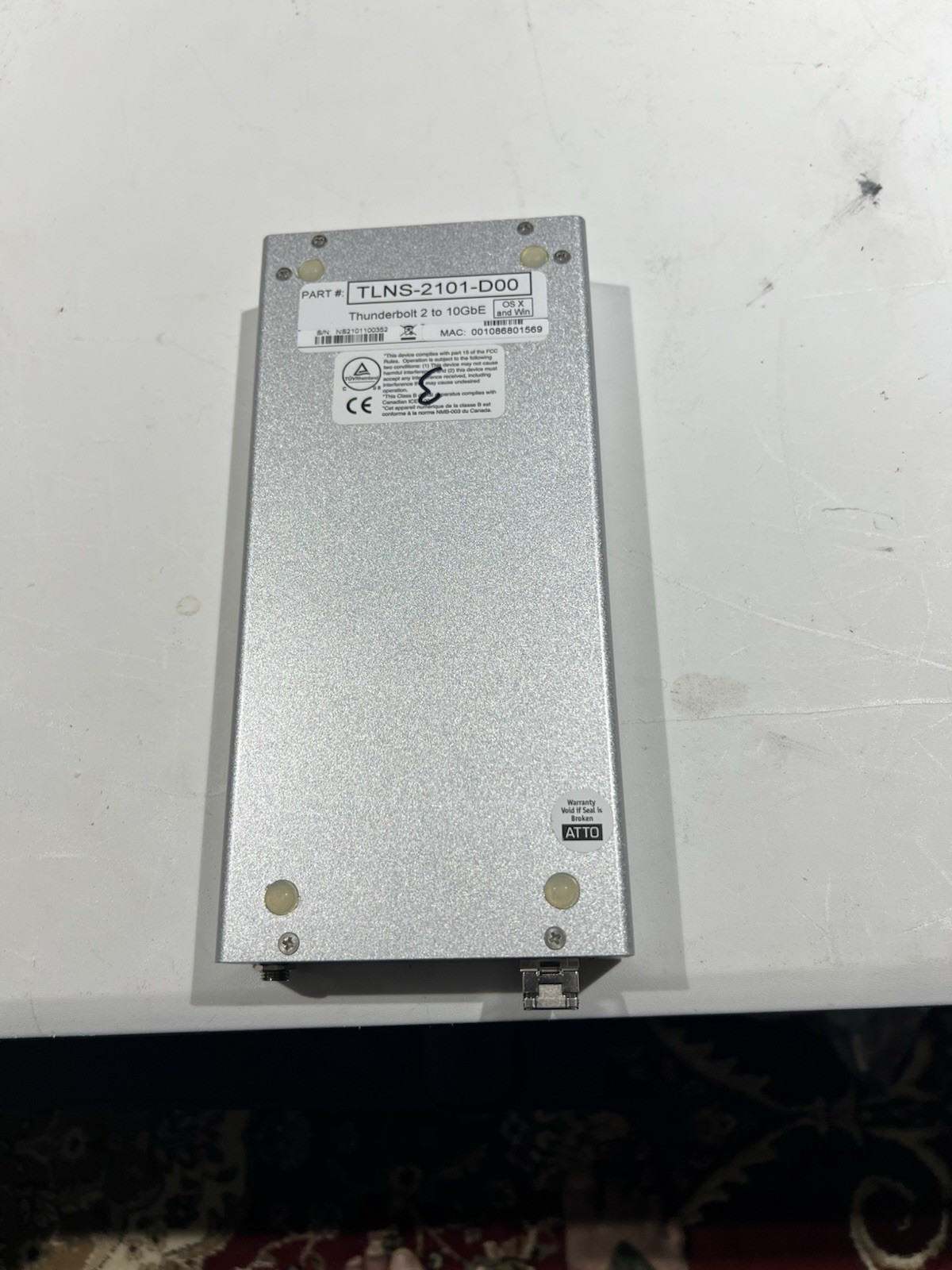 ATTO TLNS-2101-D00 Thunderbolt 2 To 10 GbE 