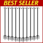 Weather-Resistant Light Poles for Hanging Outdoor String Lights - Compact Design