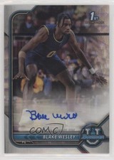 2021 Bowman U Chrome Prospect Silver Wave Refractor /199 Blake Wesley Auto 00em
