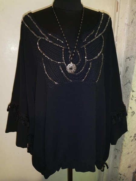 Women Emilio Pucci Shirt Black Viscose 54 / 5XL /