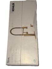 NEW KOHLER K-R10651-SD-2MB Sous Semi-Professional Kitchen Faucet Brushed Brass