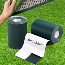 Gersoniel 2 Rolls 6in x 33ft Artificial Grass Turf Tape Self Adhesive Seam Tape