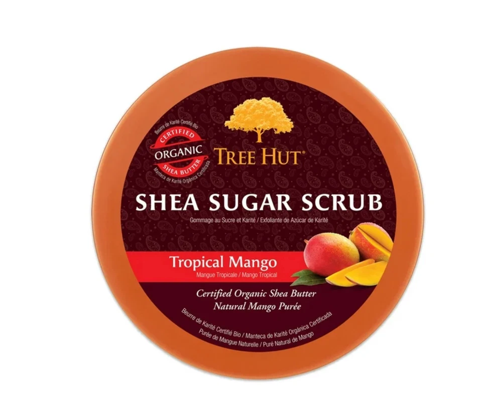 Tree Hut Shea Sugar Scrub Tropical Mango Made with Shea Butter & Mango Puree New - Image 2 of 2