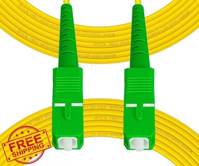 Fiber Optic Cable OS2 SC/APC to SC/APC Single Mode Simplex 15m 9/125µm
