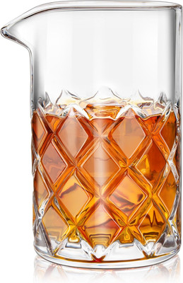 Cocktail Mixing Glass, 20 oz Crystal Mixing Glass, Old Fashioned Bar Stirring...
