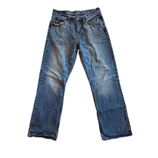 American Eagle Jeans Mens 30x30 Relaxed Fit Cotton Distressed Casual Y2K *FLAW*
