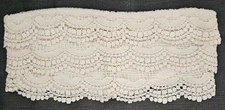 American Rag Tiered Crochet Bandeau Top Lace Natural Off White M/L NEW NWT