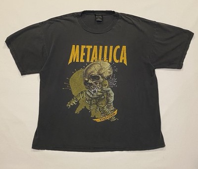Vintage 90s Metallica Fixxxer Graphic Pushead Concert Tour T Shirt Size XL Rare