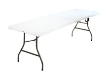 Cosco 8 Foot Centerfold Folding Table White FREE SHIPPING NEW