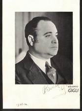Beniamino Gigli Italian Opera Singer Original...