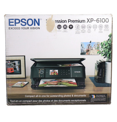 Epson Expression Premium XP-6100 Compact All-In-One Wireless Color Printer - NEW