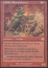 MTG English Goblin Sharpshooter Light Play Normal Onslaught