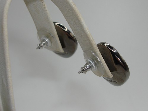 VINTAGE COUTURE GIVENCHY BLUE RHINESTONE PIERCED EARRINGS! ESTATE FIND EX. COND! - Picture 7 of 7